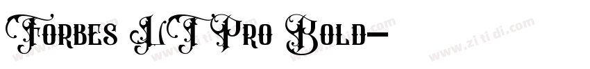 Forbes LT Pro Bold字体转换